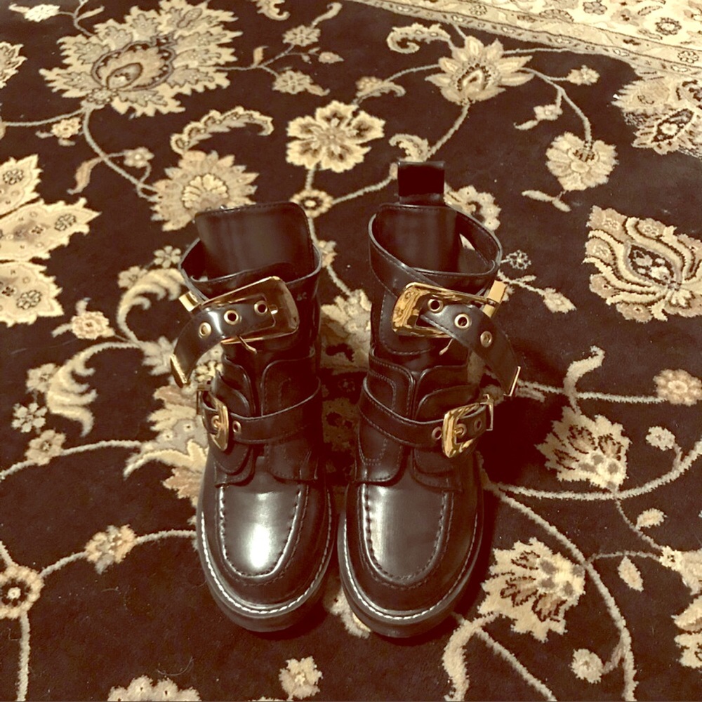 Black ankle boots